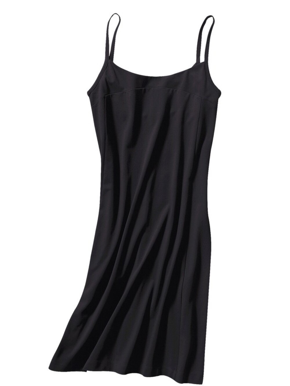 Patagonia Vitaliti Black Organic Cotton Strappy Dress Built In Bra Size XL